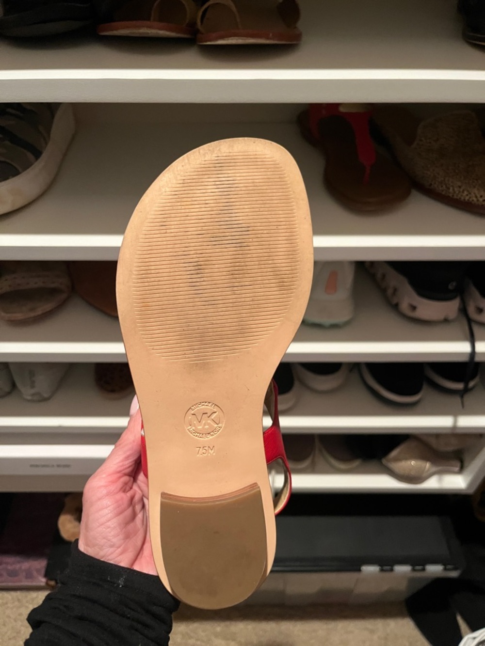 Michael Kors Red and Brown Sandals - Picture 3 of 3